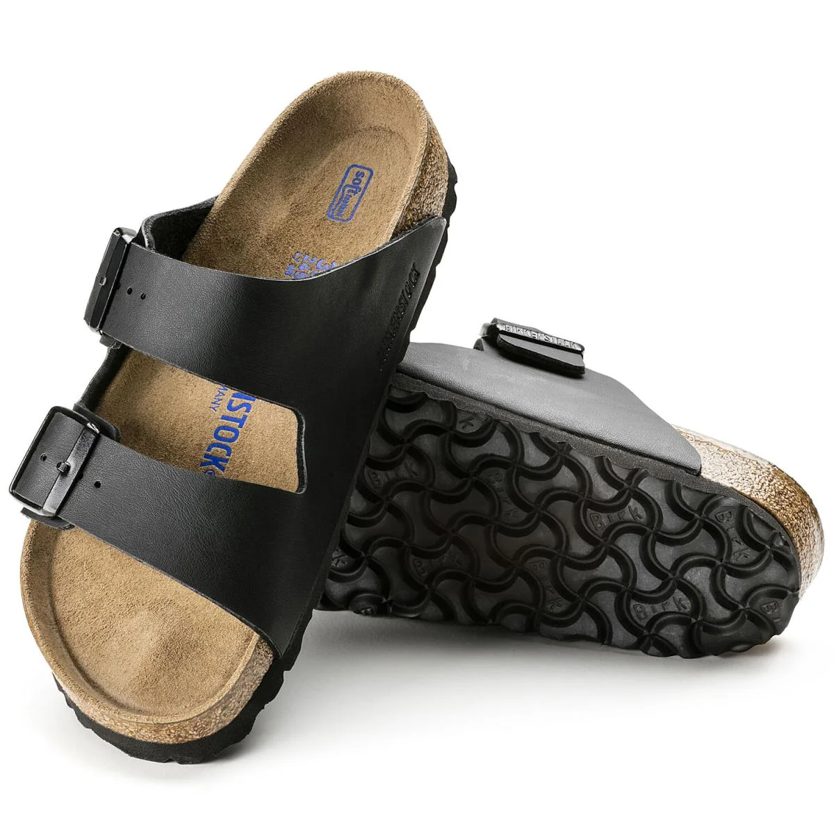 Birkenstock Sandalo Unisex Arizona Soft Footbed Nero (Calzata Stretta) - Image 4