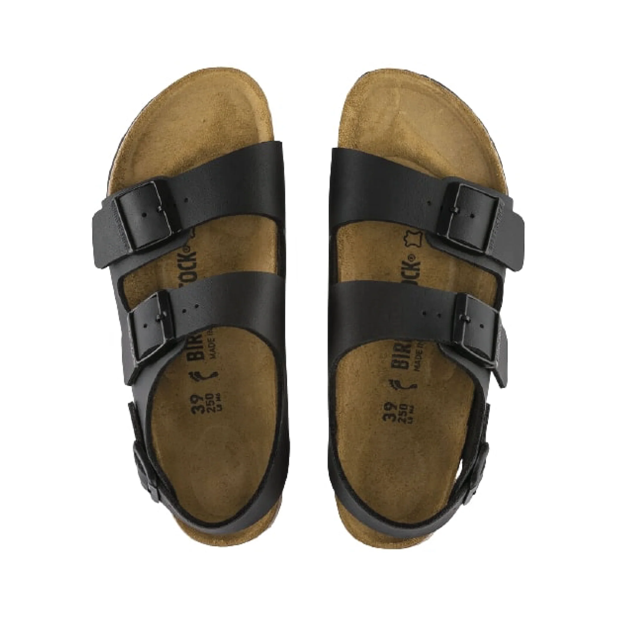 Birkenstock Sandalo Unisex Milano Birko-Flor (Calzata Normale) Nero - Image 3