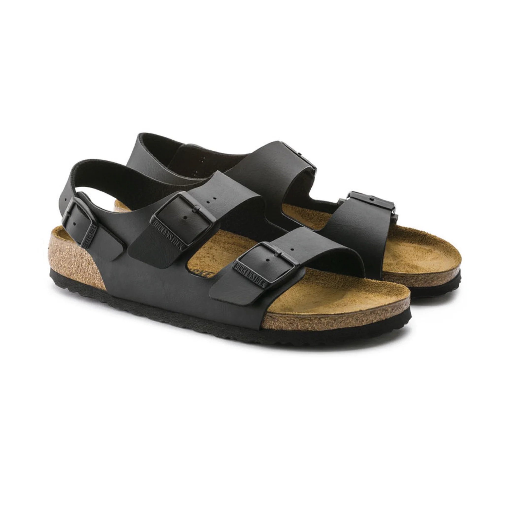 Birkenstock Sandalo Unisex Milano Birko-Flor Nero (Calzata Stretta) - Image 3