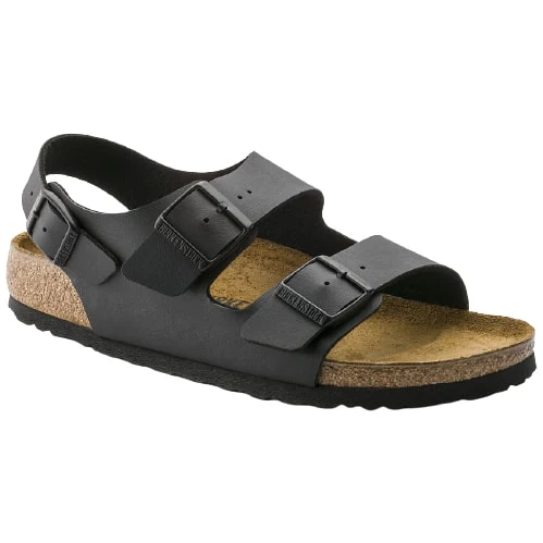 Birkenstock Sandalo Unisex Milano Birko-Flor Nero (Calzata Stretta) - Image 7