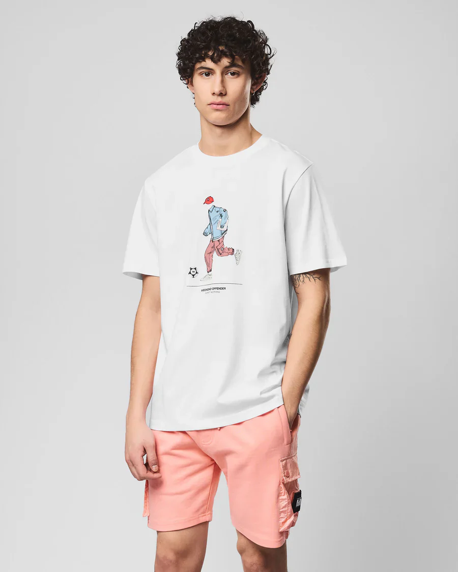 Weekend Offender T-Shirt da uomo manica corta Biskra bianca - Image 2