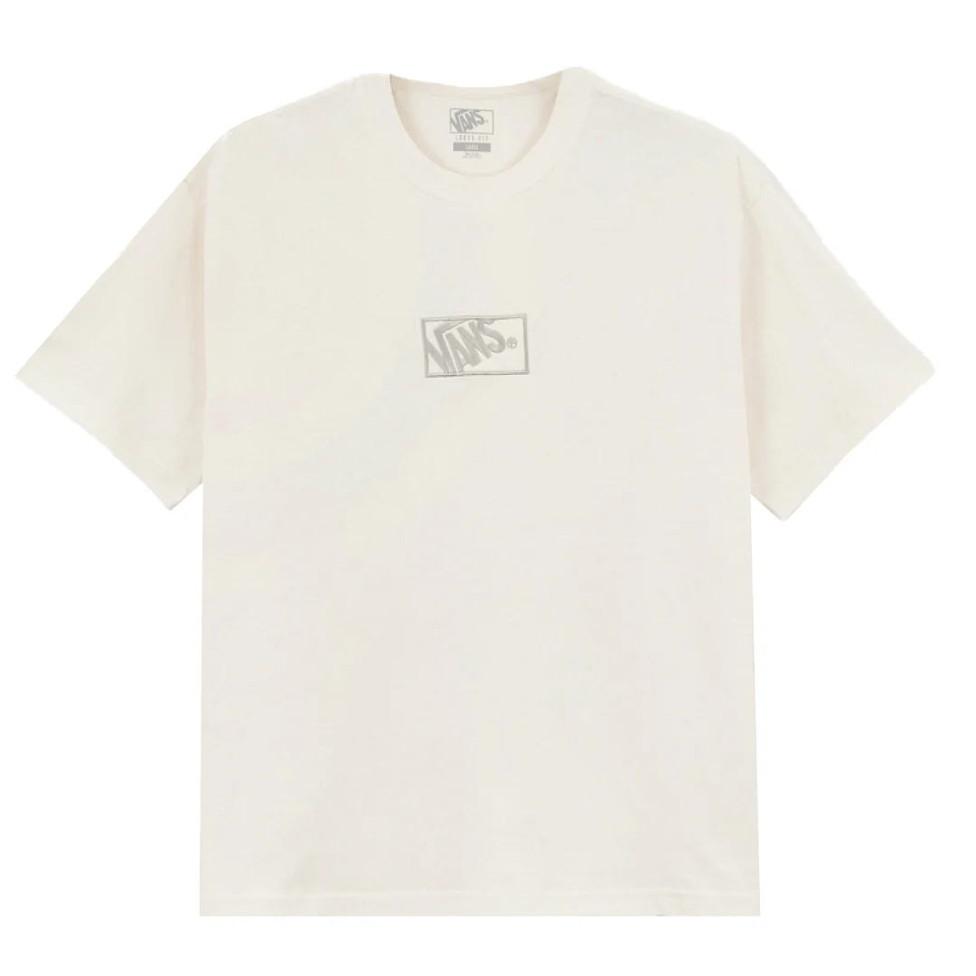 Vans T-Shirt da uomo manica corta Blocked box panna