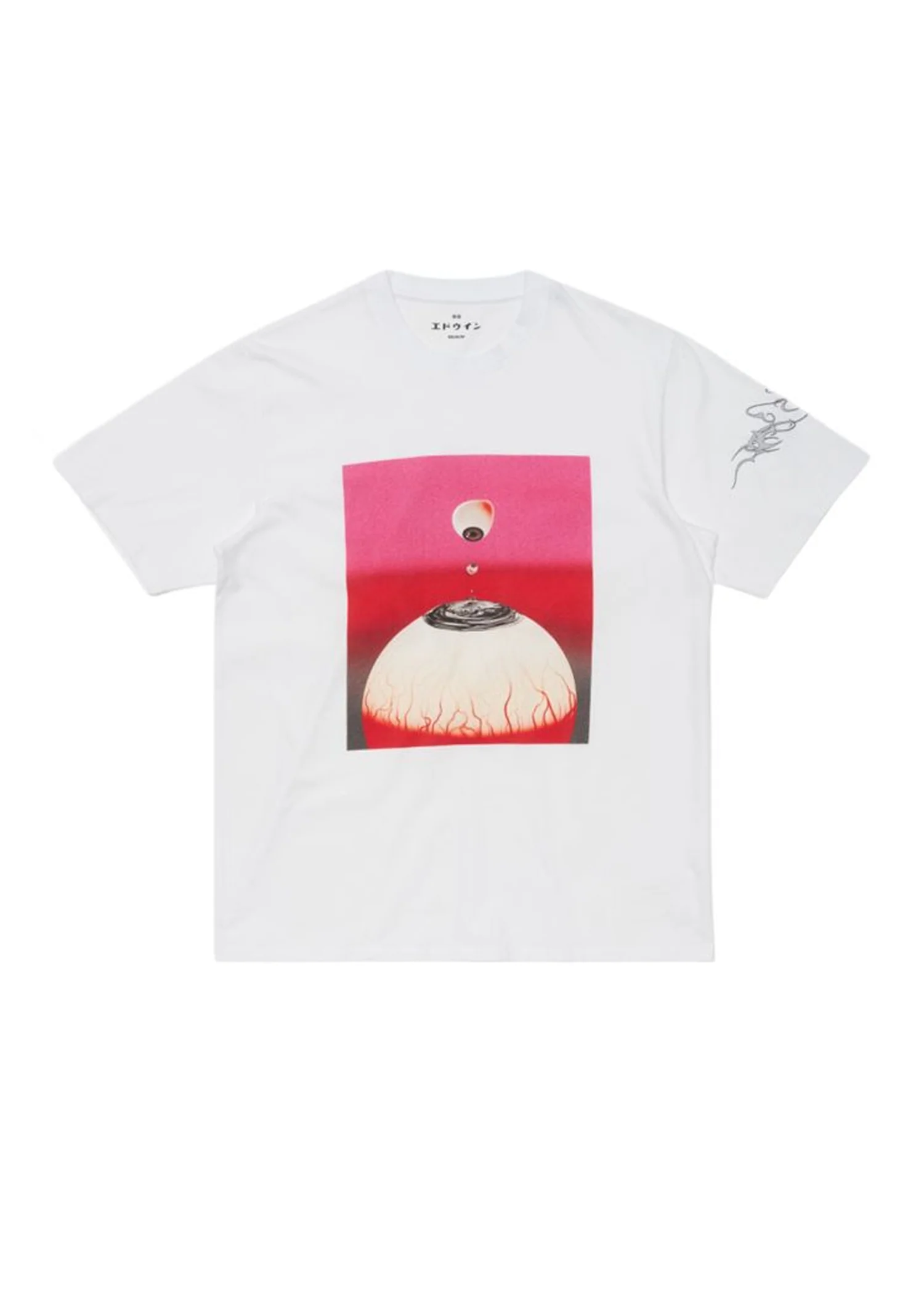 Edwin T-Shirt da uomo manica corta Bold My Gaze bianca