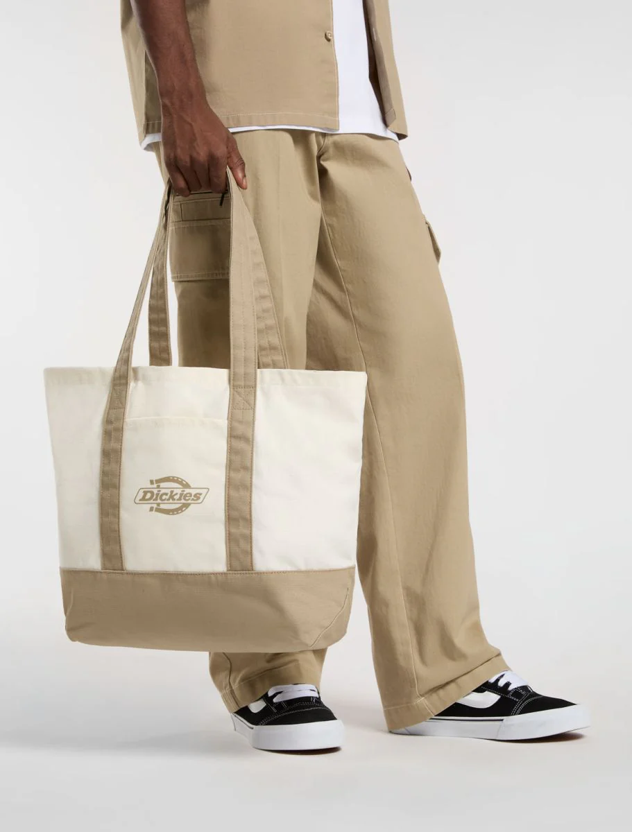 Dickies Borsa in canvas unisex Tote Logo beige - Image 2
