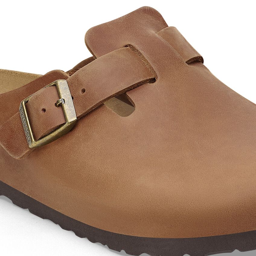 Birkenstock Sandalo in pelle oliata Boston cognac - Image 2