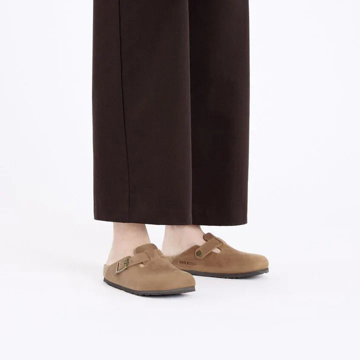 Birkenstock Sandalo in pelle oliata Boston cognac - Image 4