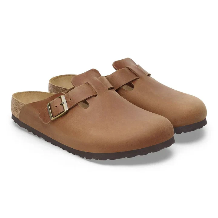 Birkenstock Sandalo in pelle oliata Boston cognac - Image 5