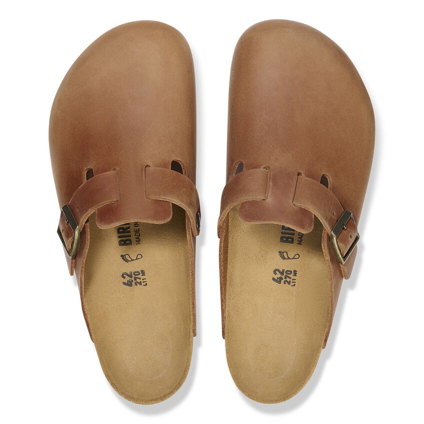 Birkenstock Sandalo in pelle oliata Boston cognac - Image 6