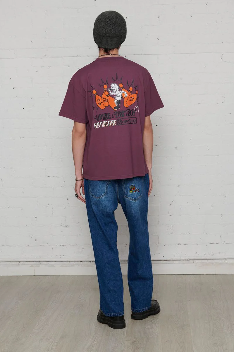 Pas De Mer T-Shirt da uomo manica corta Bowling - Image 4