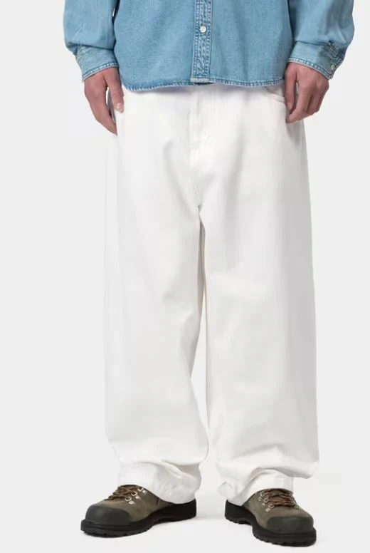 Carhartt Wip Jeans largo da uomo Brandon bianco - Image 3