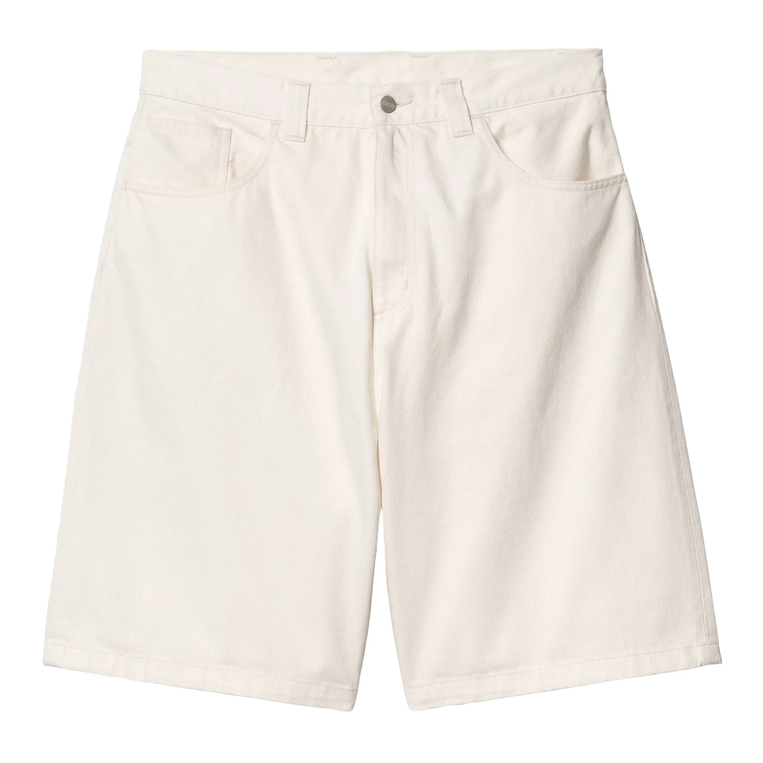 Carhartt Wip Pantaloncino in jeans da uomo Brandon bianco