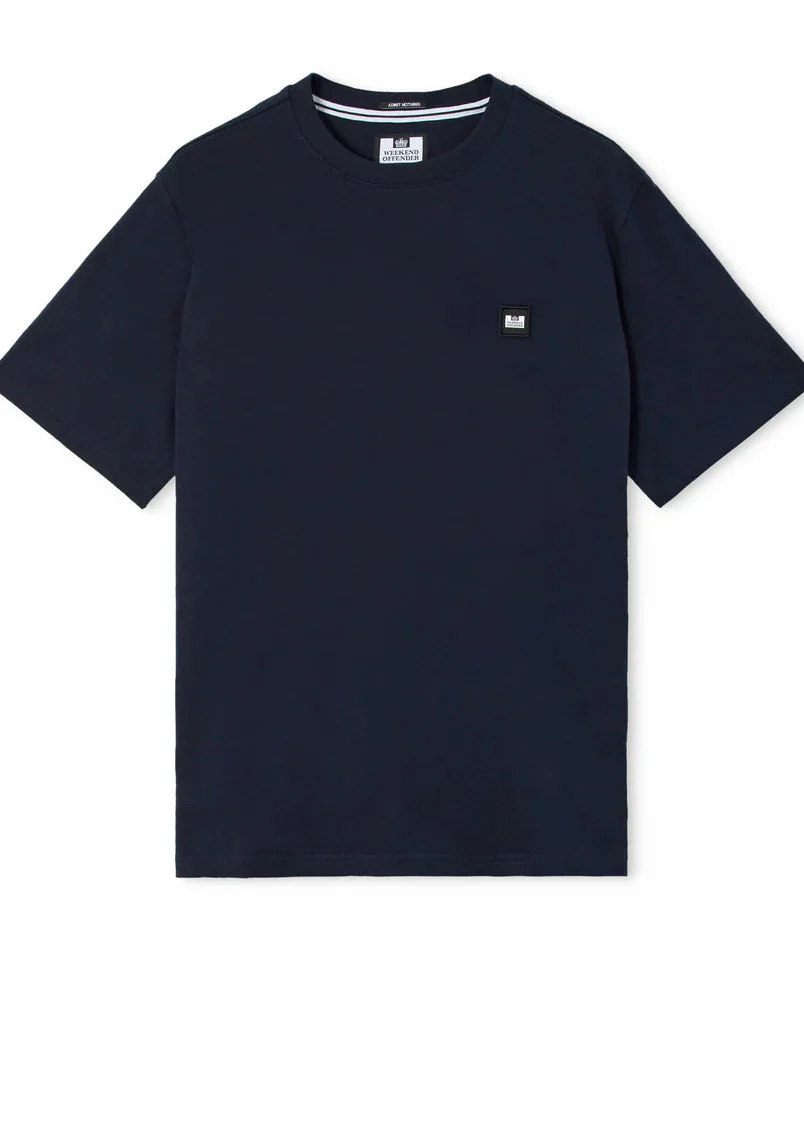 Weekend Offender T-Shirt da uomo manica corta Brooklands blu