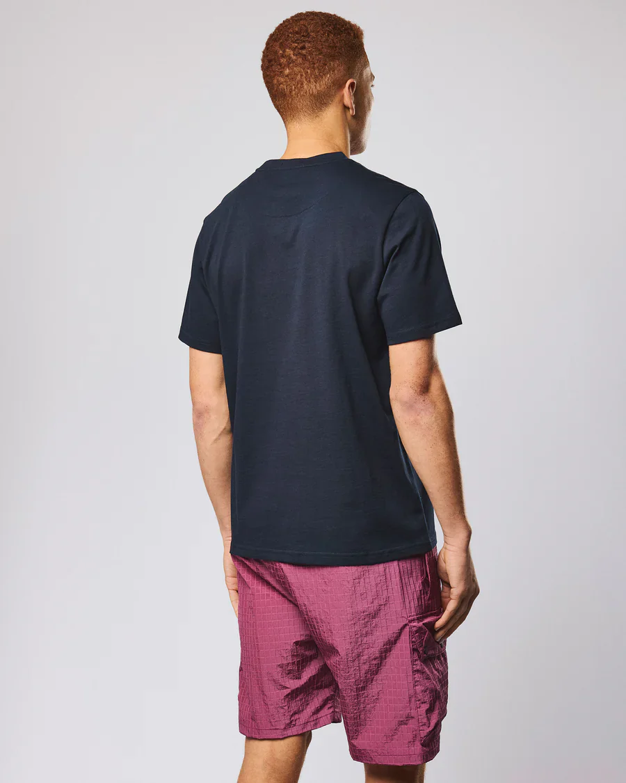 Weekend Offender T-Shirt da uomo manica corta Brooklands blu - Image 3