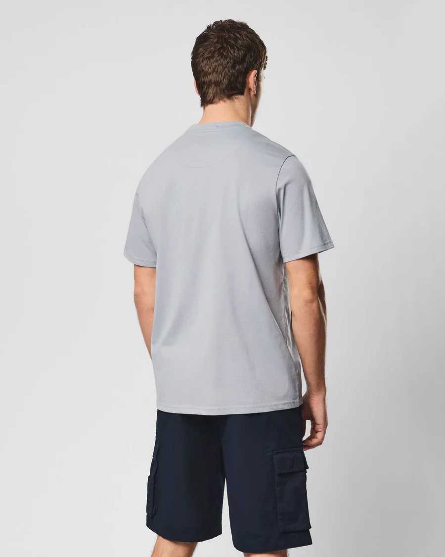 Weekend Offender T-Shirt da uomo manica corta Brooklands grigia - Image 3