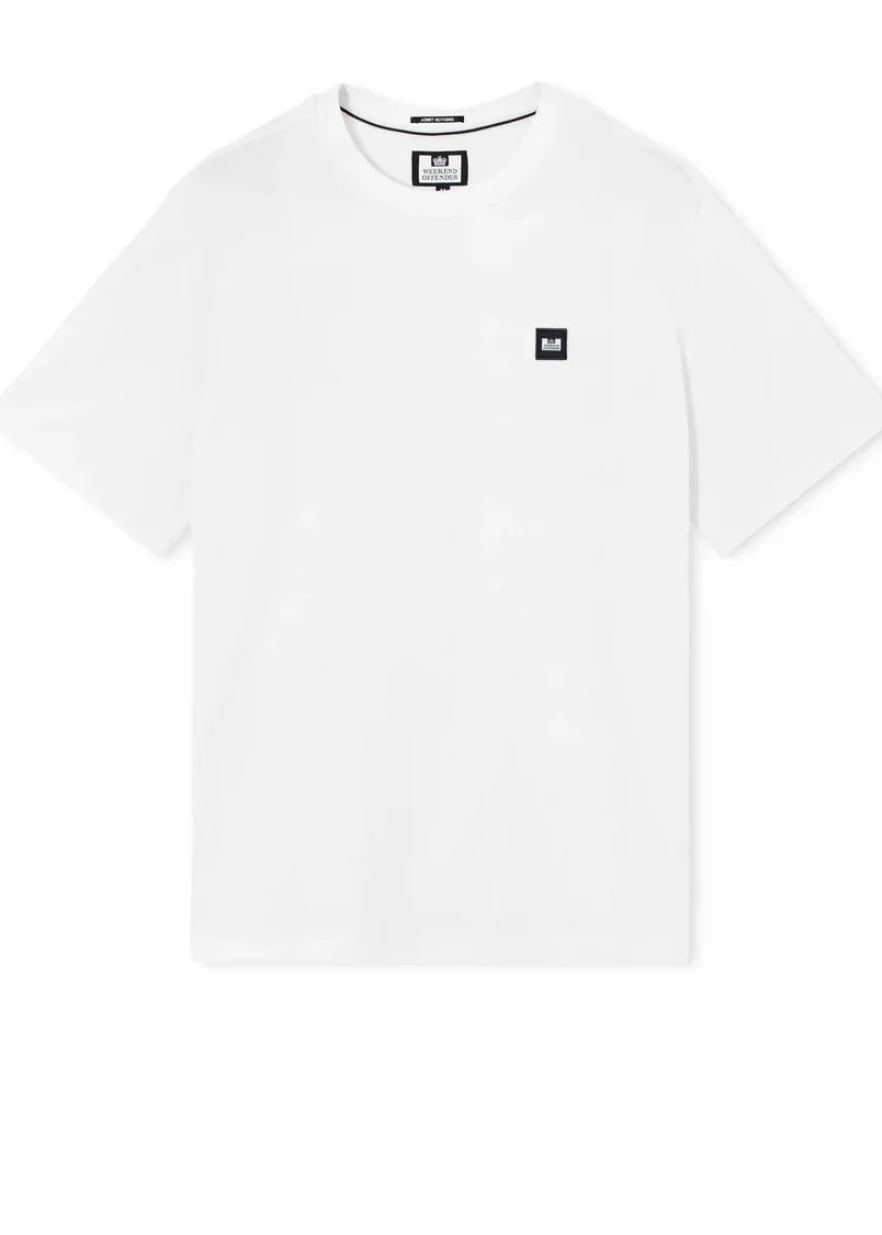 Weekend Offender T-Shirt da uomo manica corta Brooklands bianca
