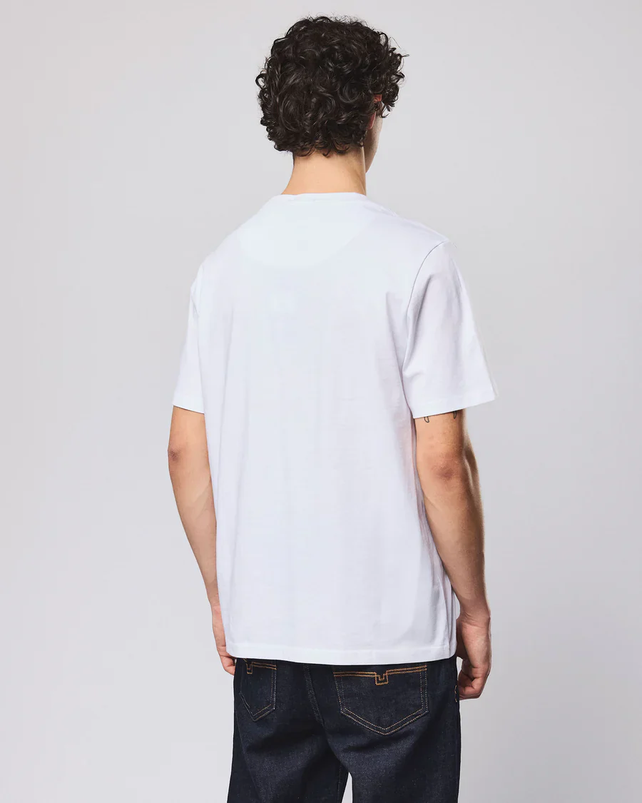 Weekend Offender T-Shirt da uomo manica corta Brooklands bianca - Image 4