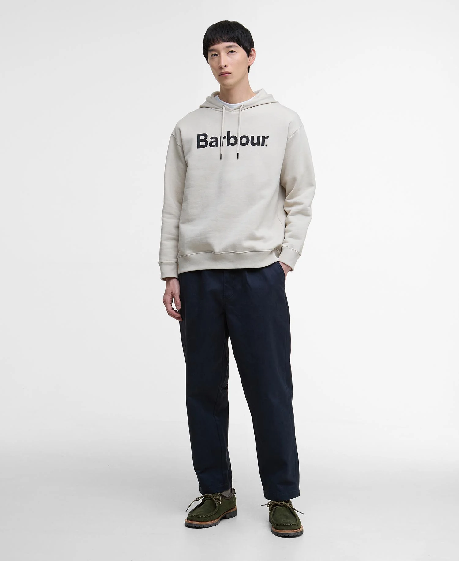 Barbour Felpa da uomo con cappuccio Brushed Nicholas - Image 2