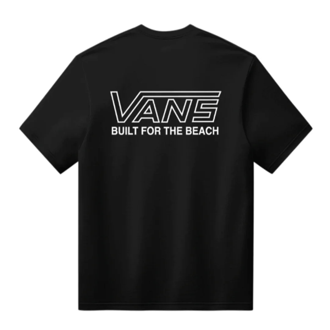 Vans T-Shirt da uomo manica corta Buckled nera - Image 2