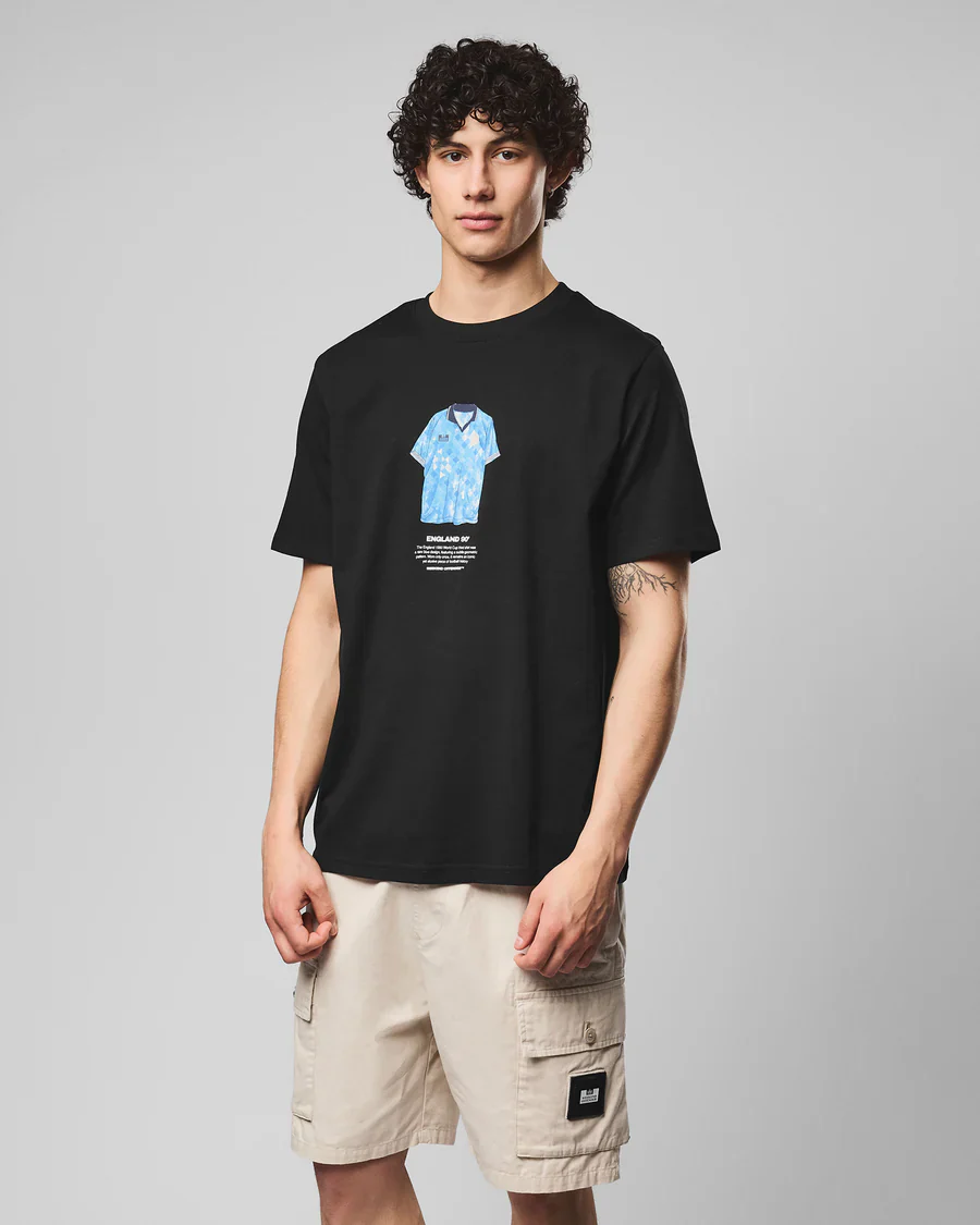 Weekend Offender T-Shirt da uomo manica corta Butcher nera - Image 4