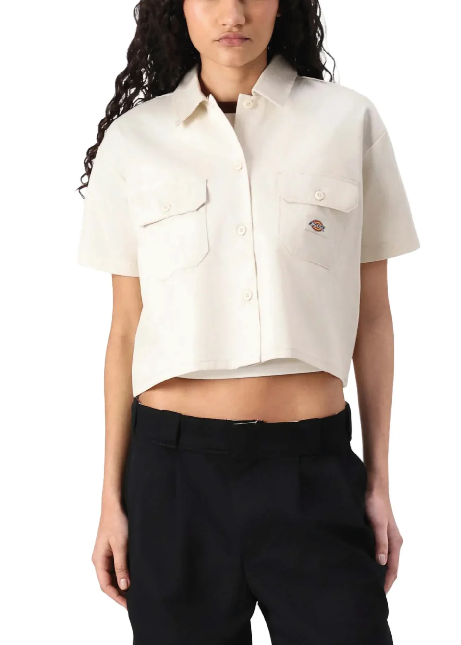 Dickies Camicia corta da donna Workwear panna - Image 2