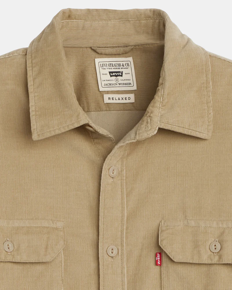 Levi's Camicia da uomo in velluto a coste Jackson beige - Image 2