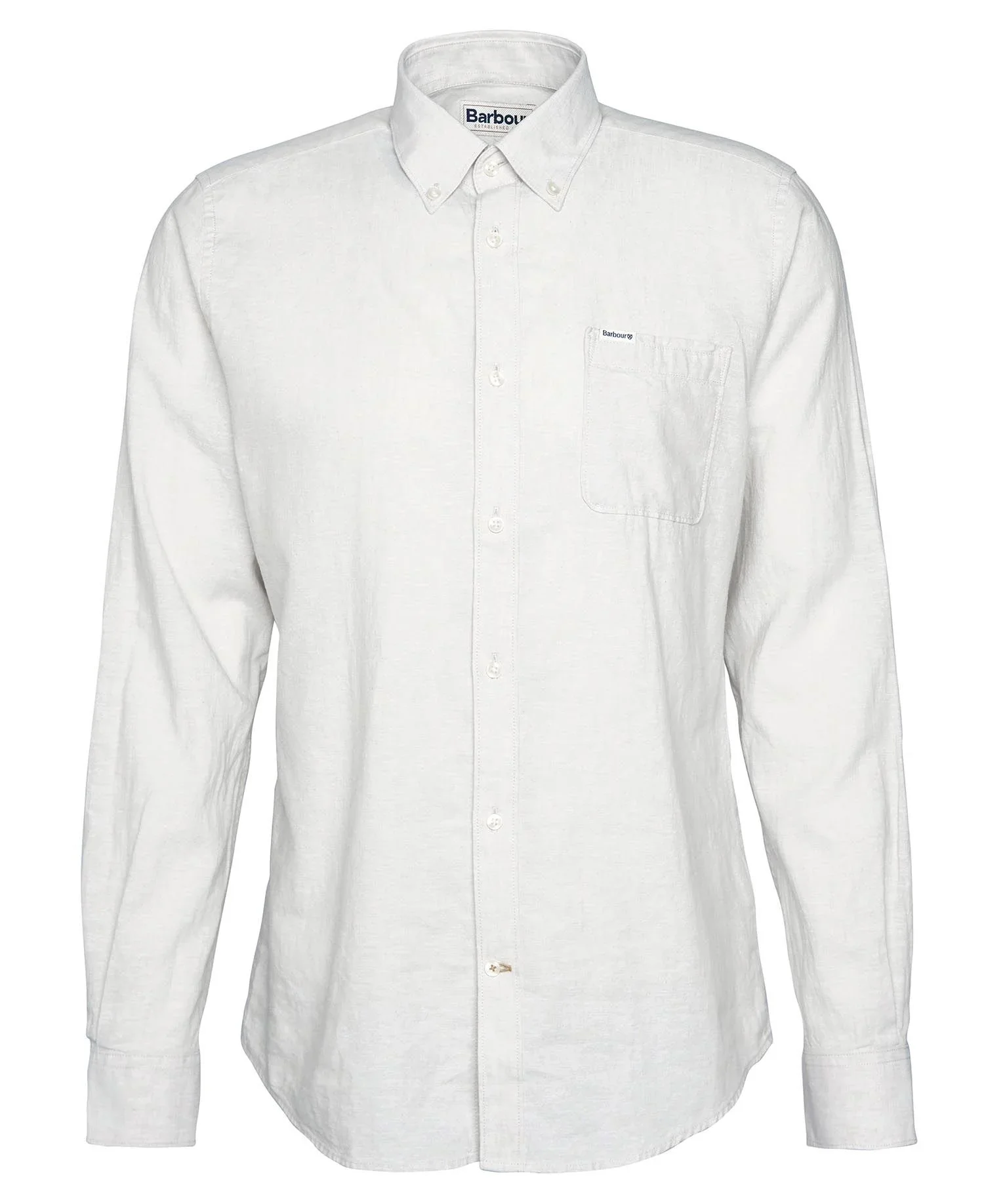 Barbour Camicia sartoriale da uomo Nelson panna