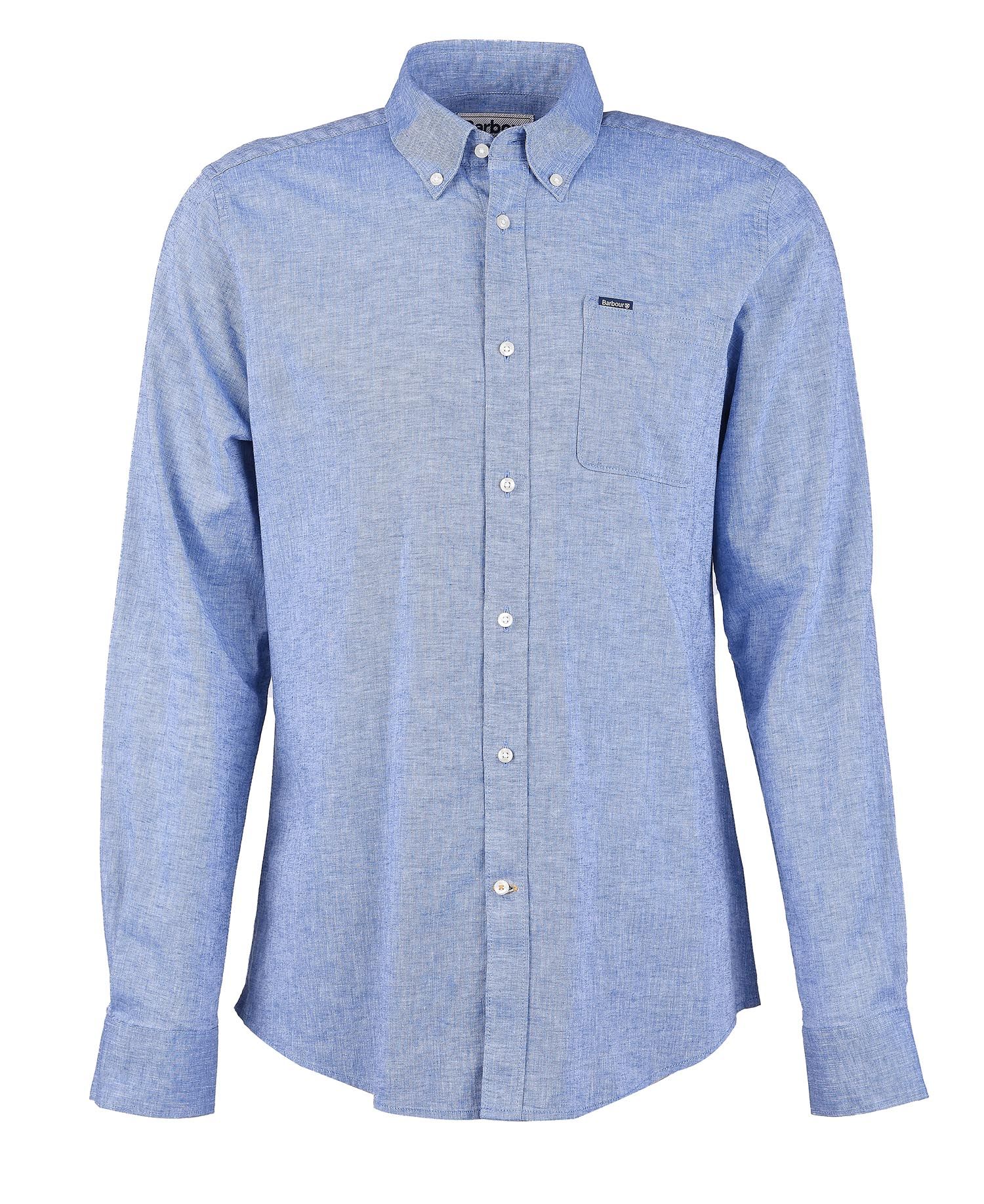 Barbour Camicia sartoriale da uomo Nelson celeste