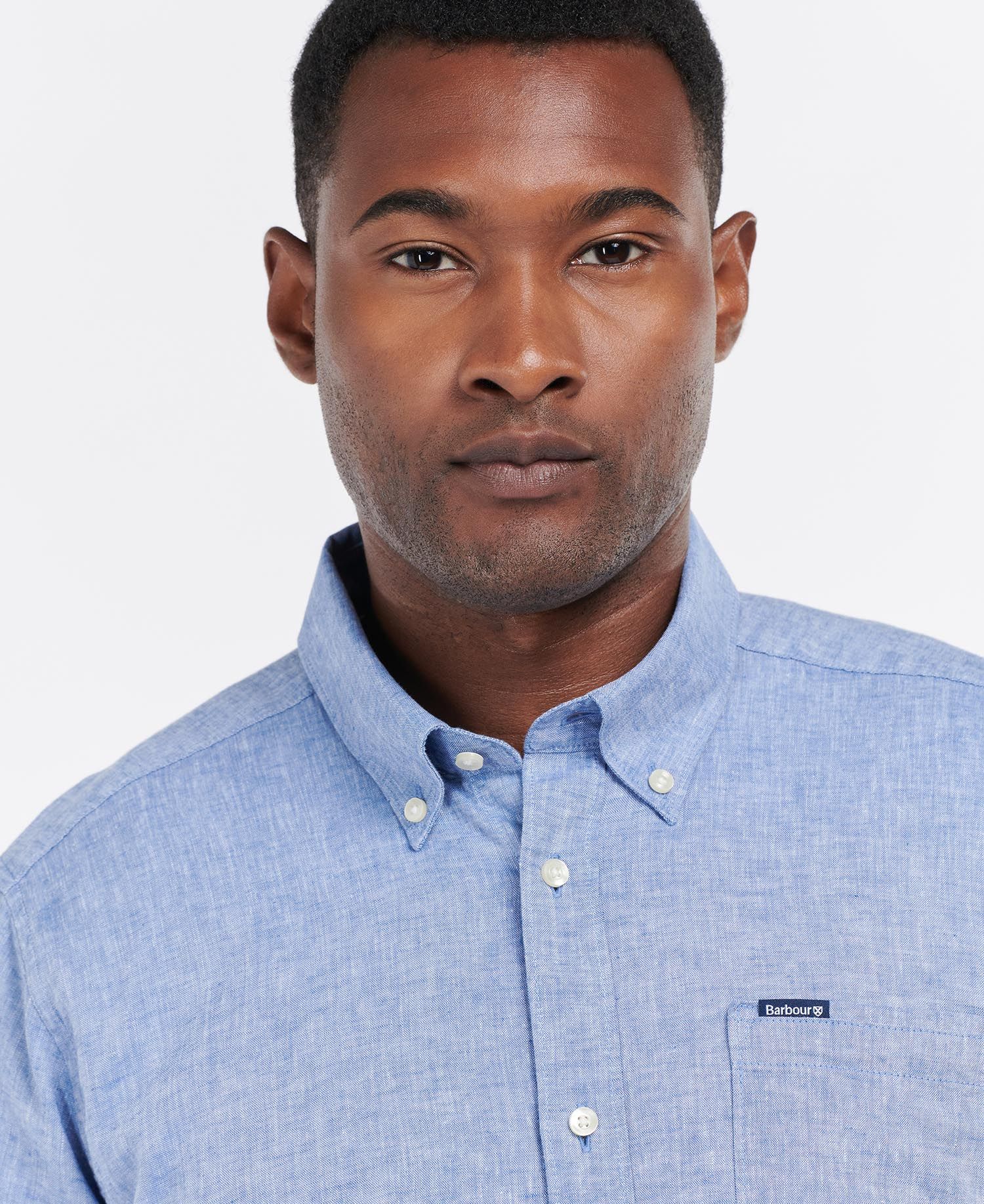 Barbour Camicia sartoriale da uomo Nelson celeste - Image 2