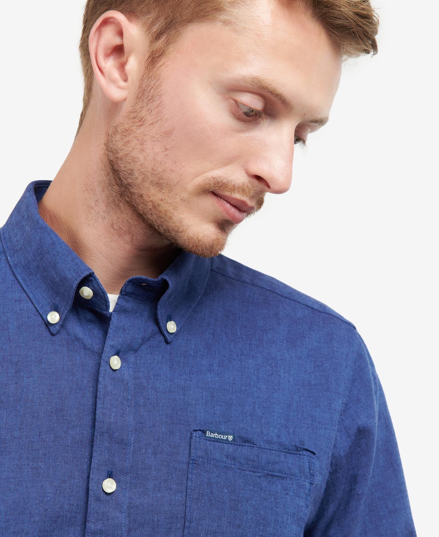 Barbour Camicia sartoriale da uomo Nelson blu - Image 2