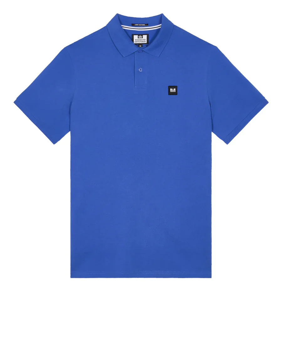 Weekend Offender Polo da uomo manica corta Caneiros blu elettrico