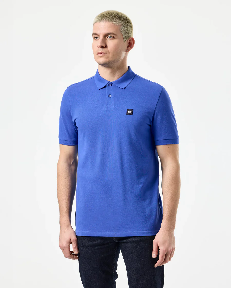 Weekend Offender Polo da uomo manica corta Caneiros blu elettrico - Image 4
