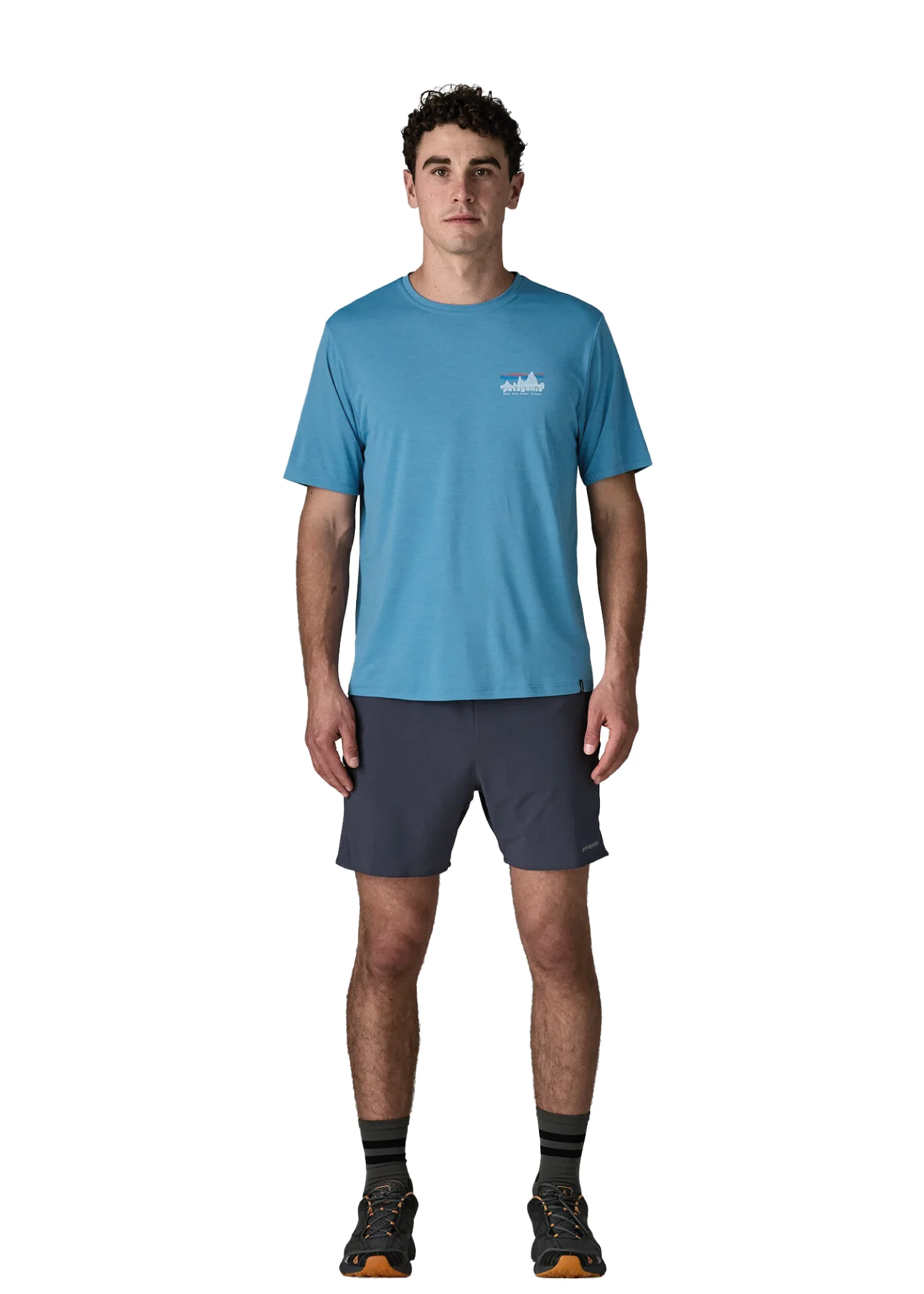 Patagonia T-Shirt da uomo manica corta Capilene Cool Daily celeste - Image 3