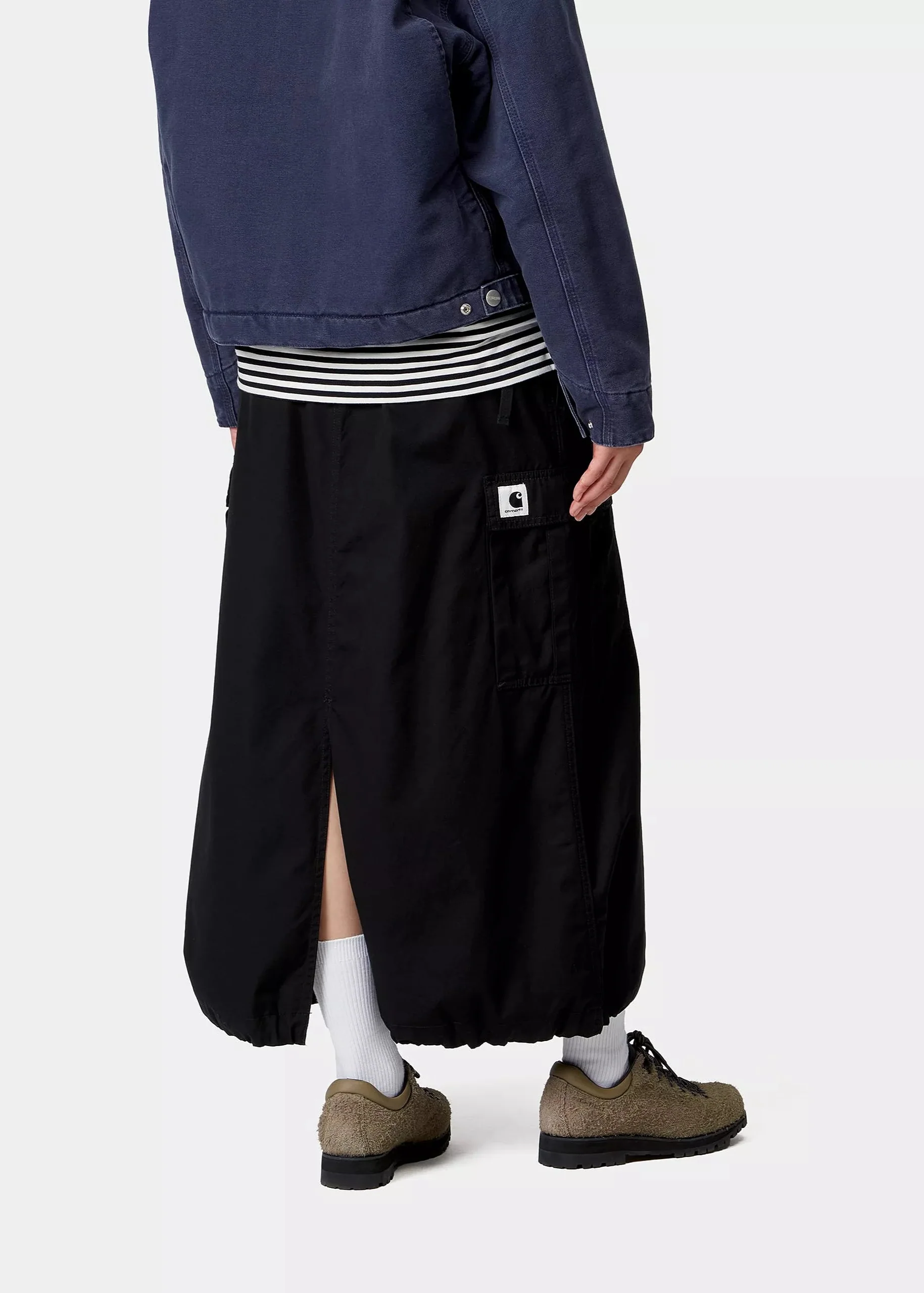 Carhartt Wip Gonna lunga con tasconi Cargo nera - Image 2