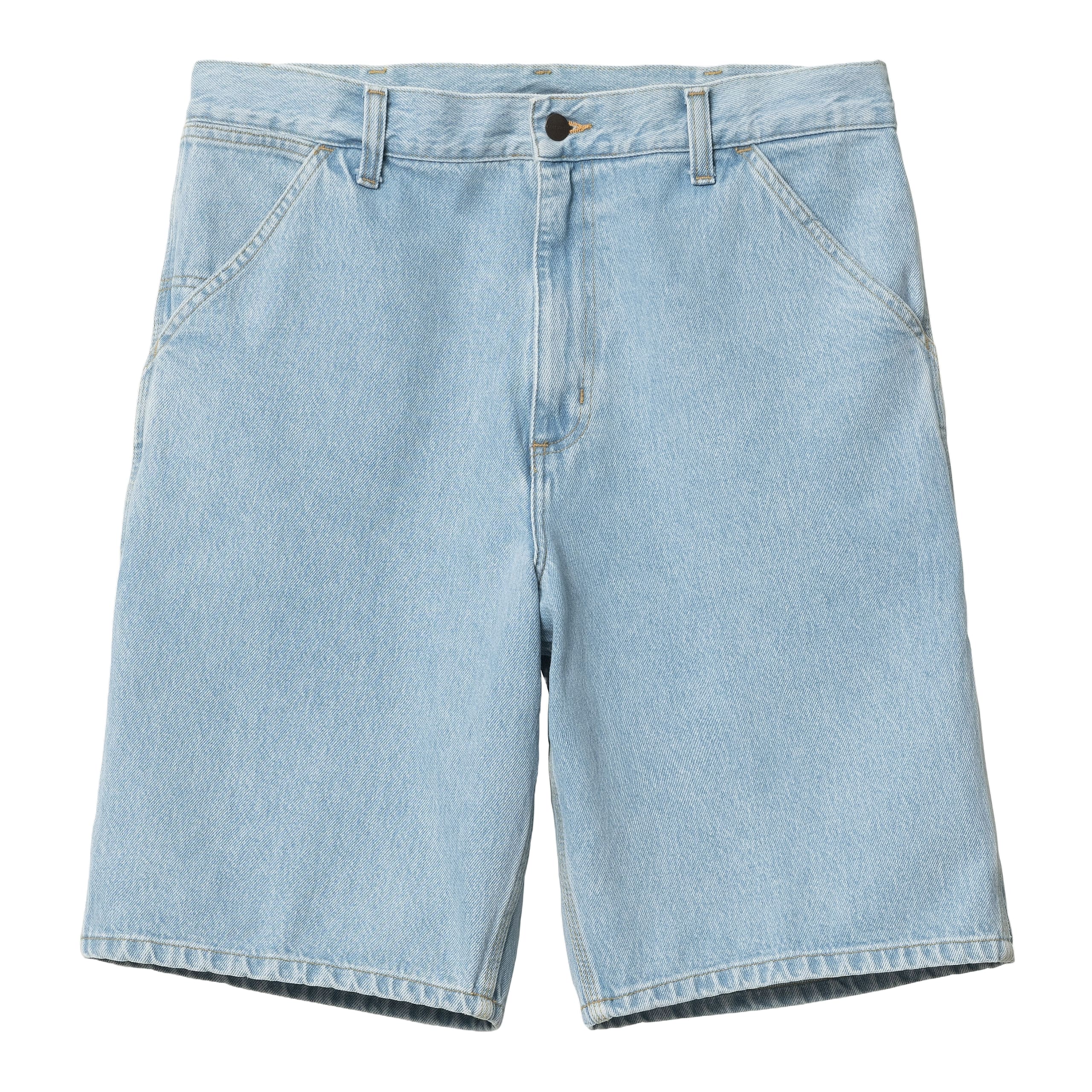 Carhartt Pantaloncino in jeans da uomo Single Knee lavaggio chiaro