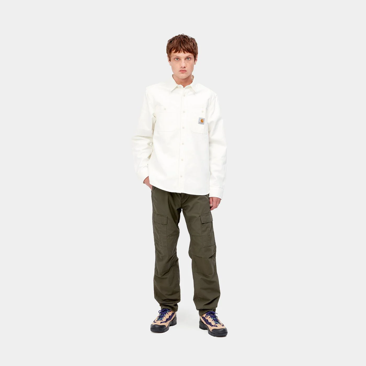 Carhartt Wip Pantalone con tasconi unisex Aviation verde - Image 6