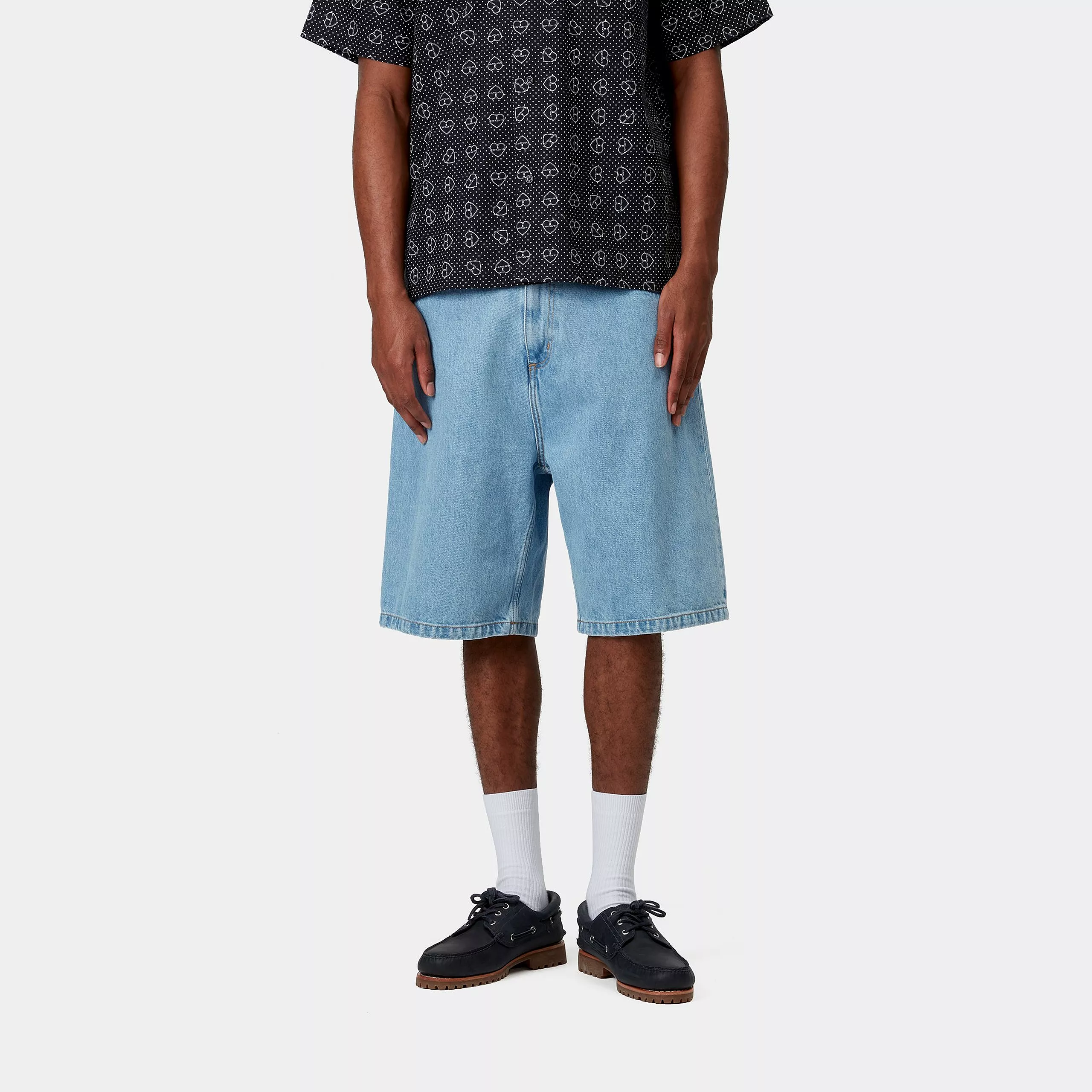Carhartt Wip Pantaloncino in jeans da uomo Brandon lavaggio chiaro - Image 3