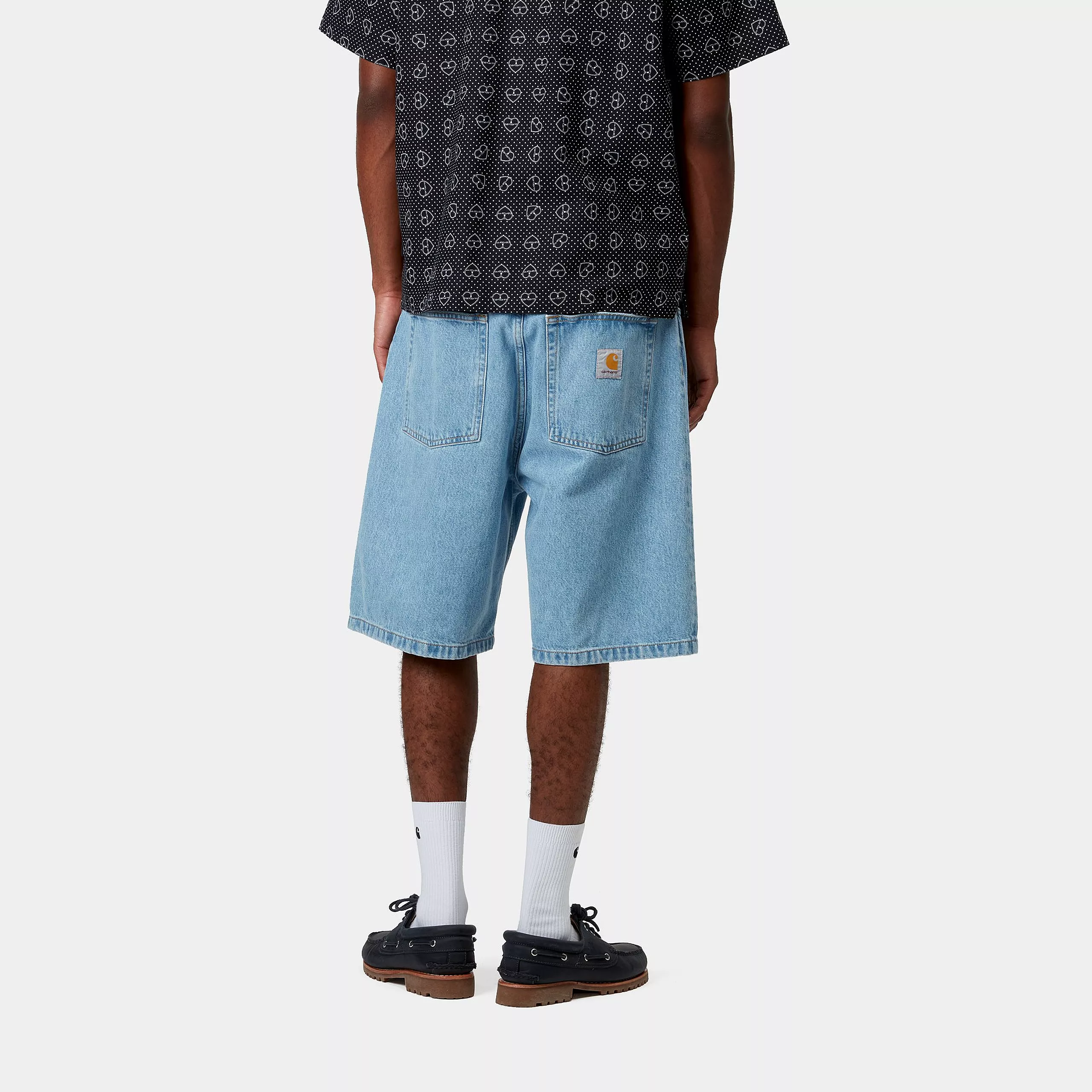 Carhartt Wip Pantaloncino in jeans da uomo Brandon lavaggio chiaro - Image 4