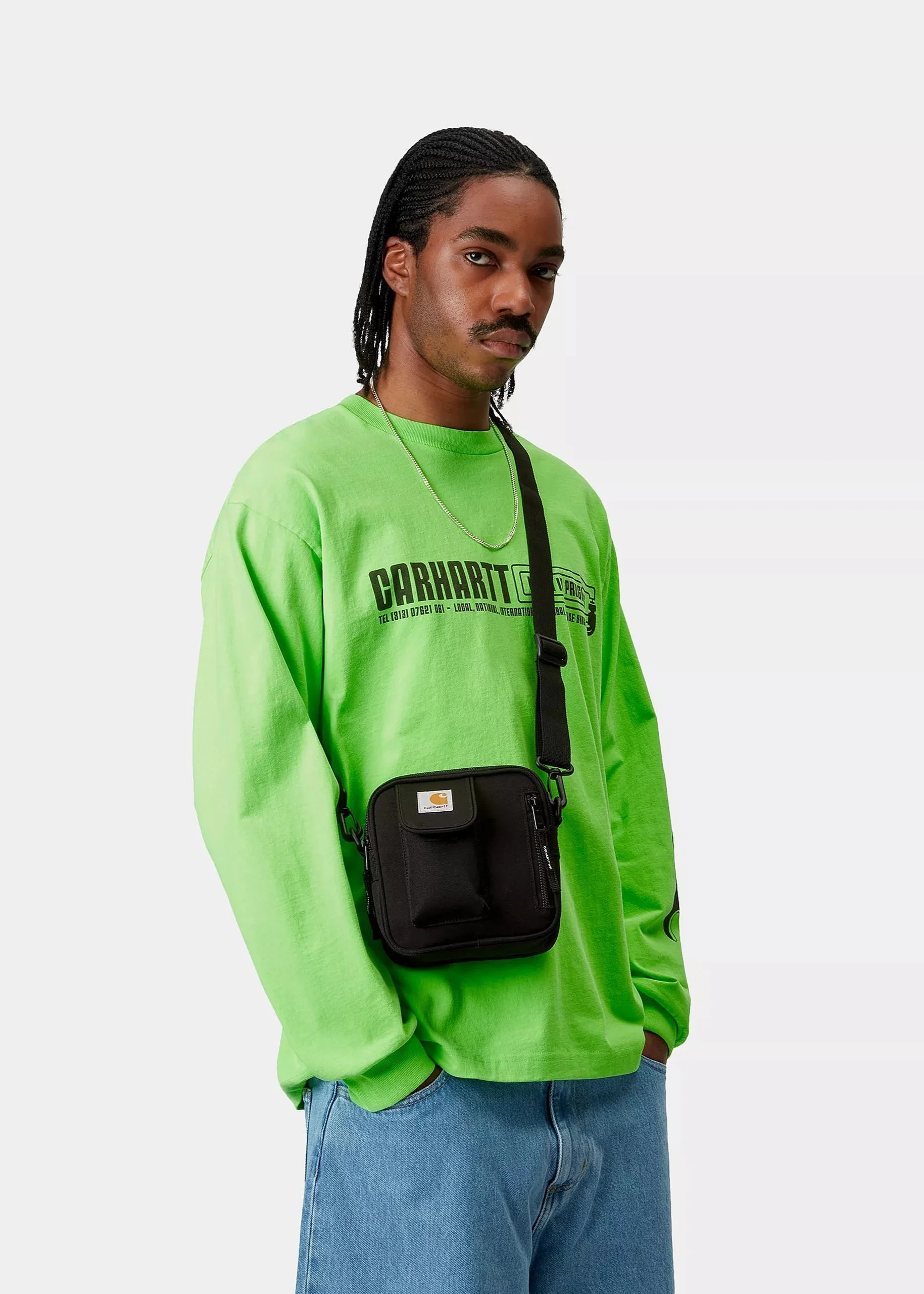 Carhartt Wip Borsa a tracolla unisex Essential nera - Image 2