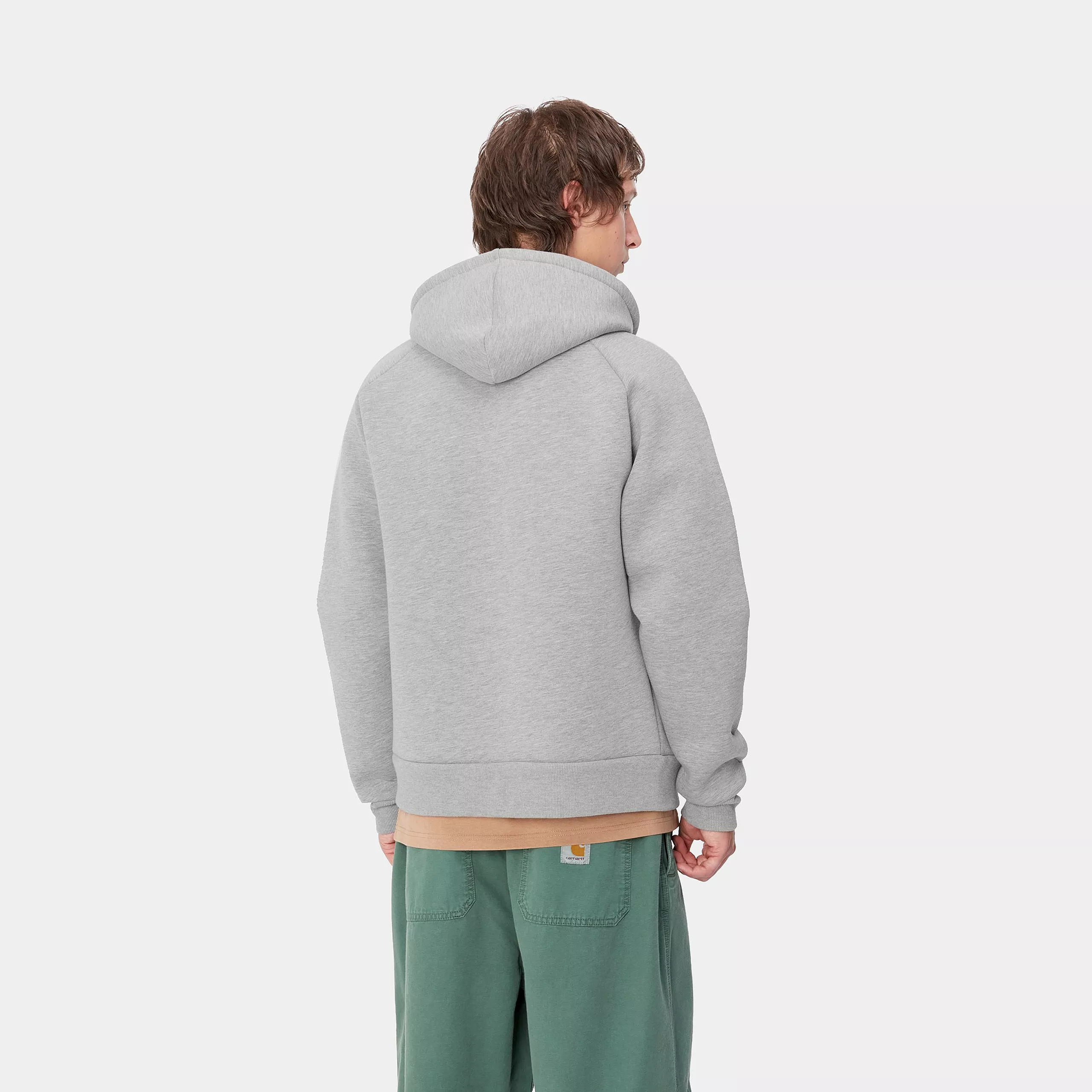 Carhartt Wip Giacca in felpa da uomo Car-Lux Grigia - Image 4