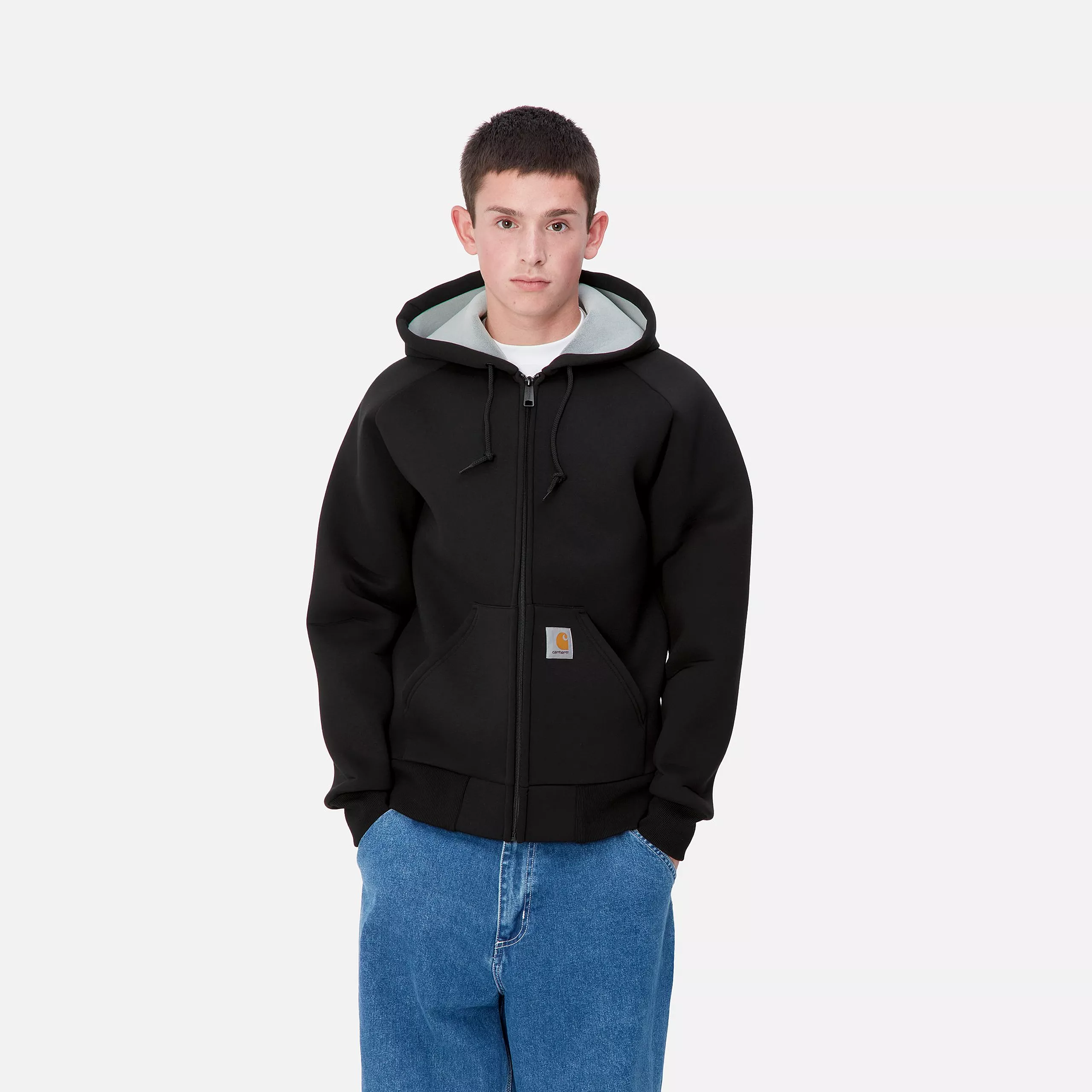 Carhartt Wip Giacca in felpa da uomo Car-Lux Nera - Image 3