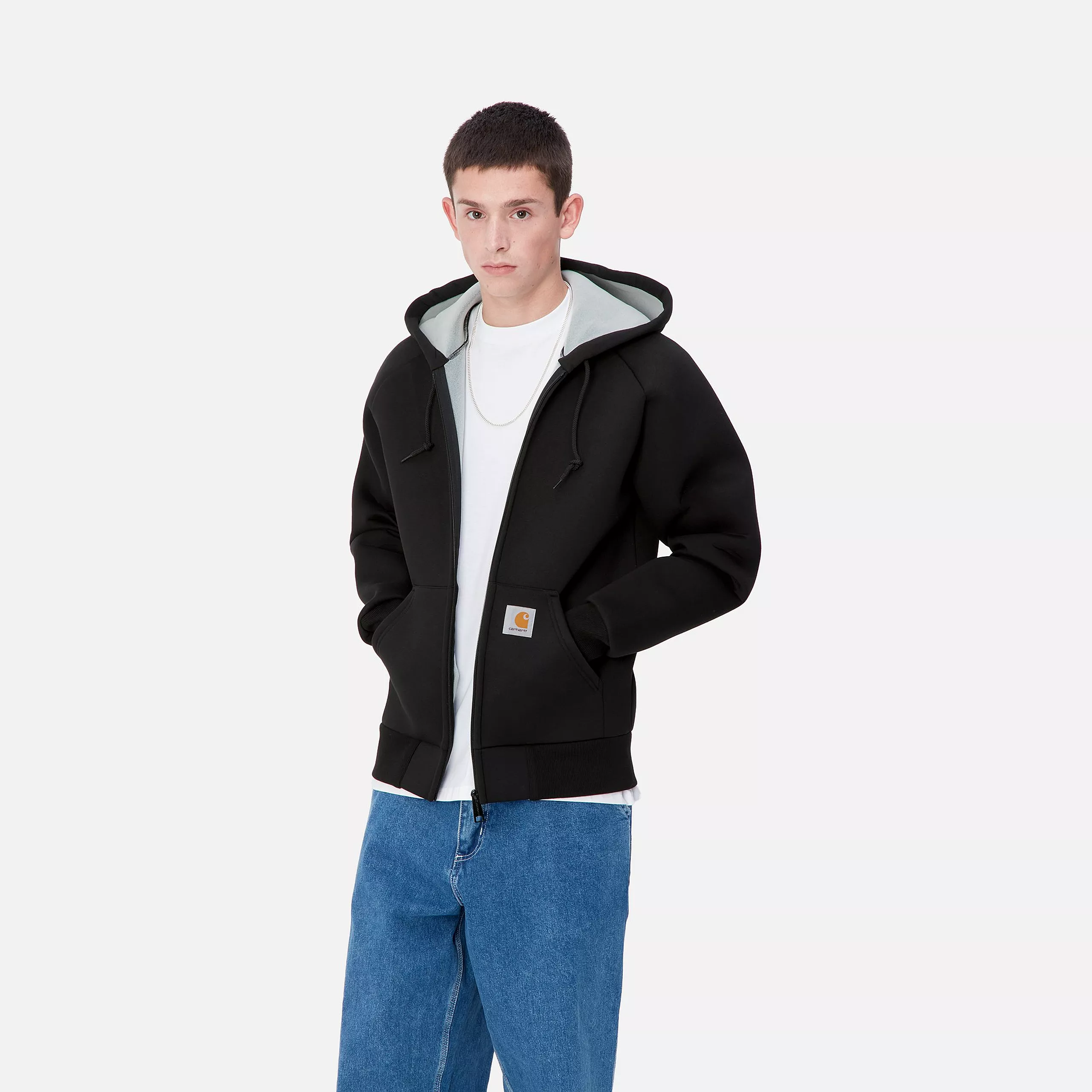 Carhartt Wip Giacca in felpa da uomo Car-Lux Nera - Image 5