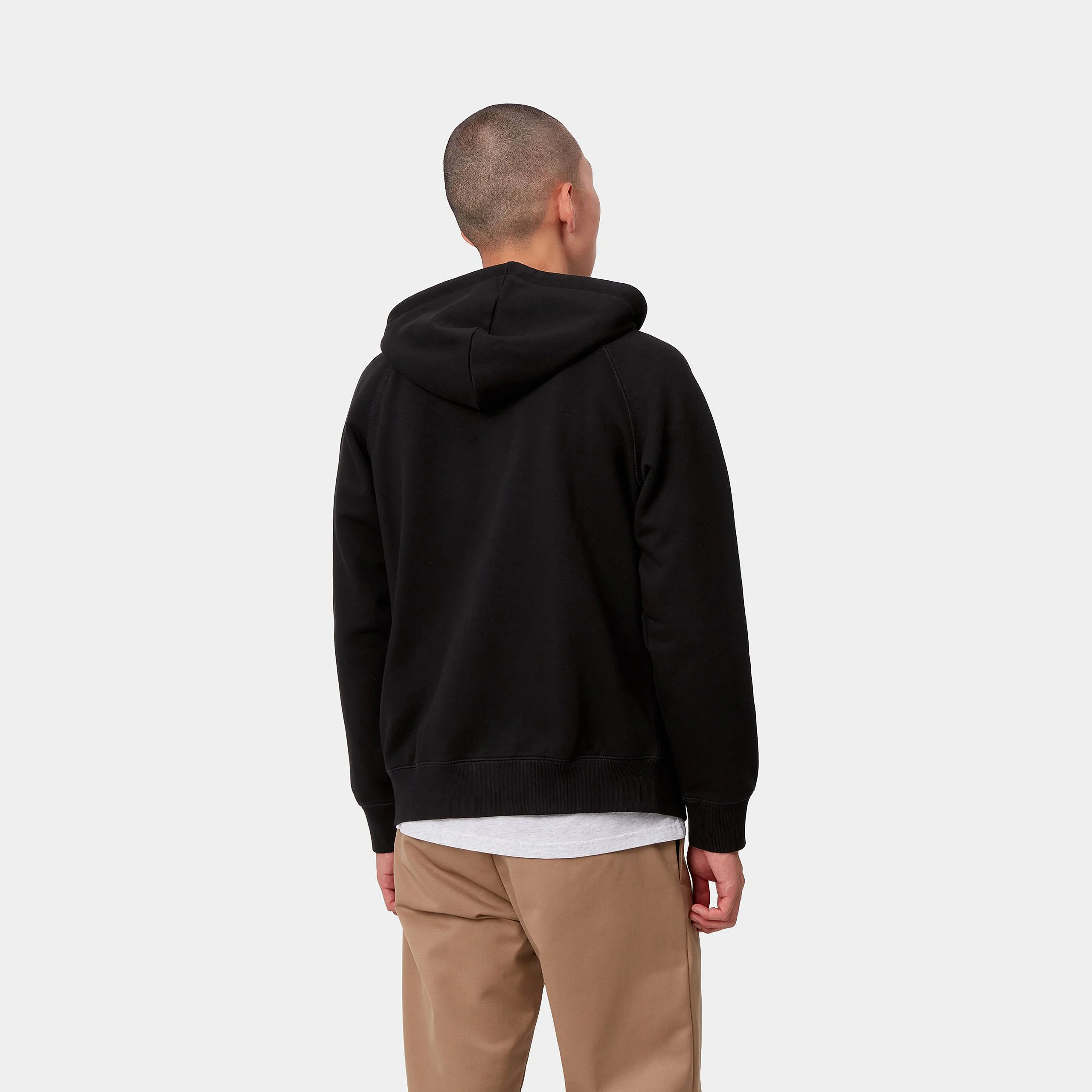 Carhartt Wip Felpa da uomo con cappuccio Chase Nero - Image 4