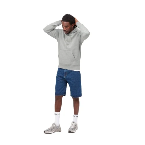 Carhartt Wip Felpa da uomo con cappuccio Chase grigio - Image 5