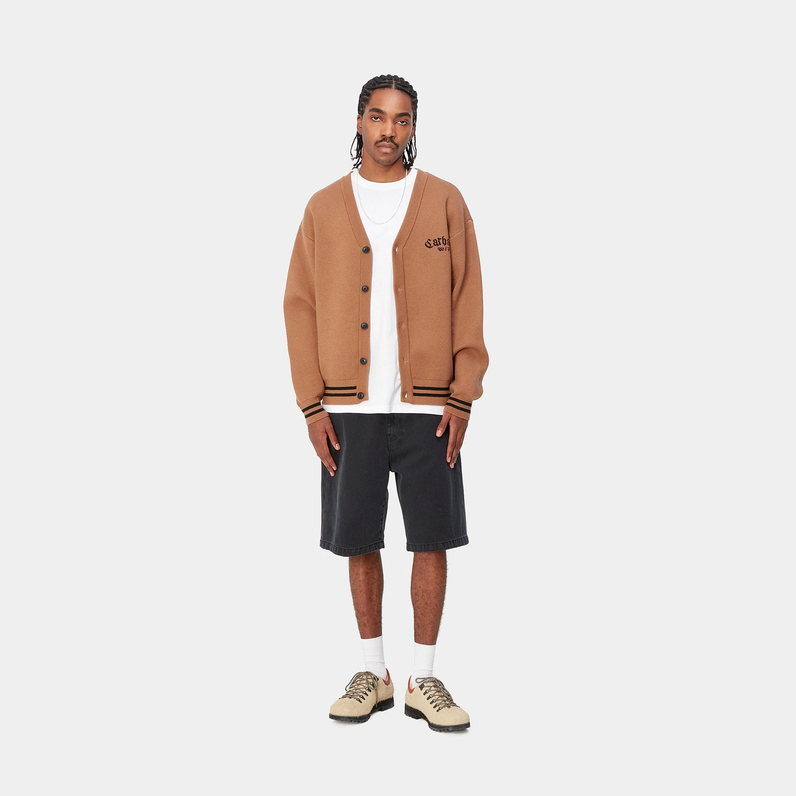 Carhartt Wip Pantaloncino di jeans da uomo Landon nero - Image 3