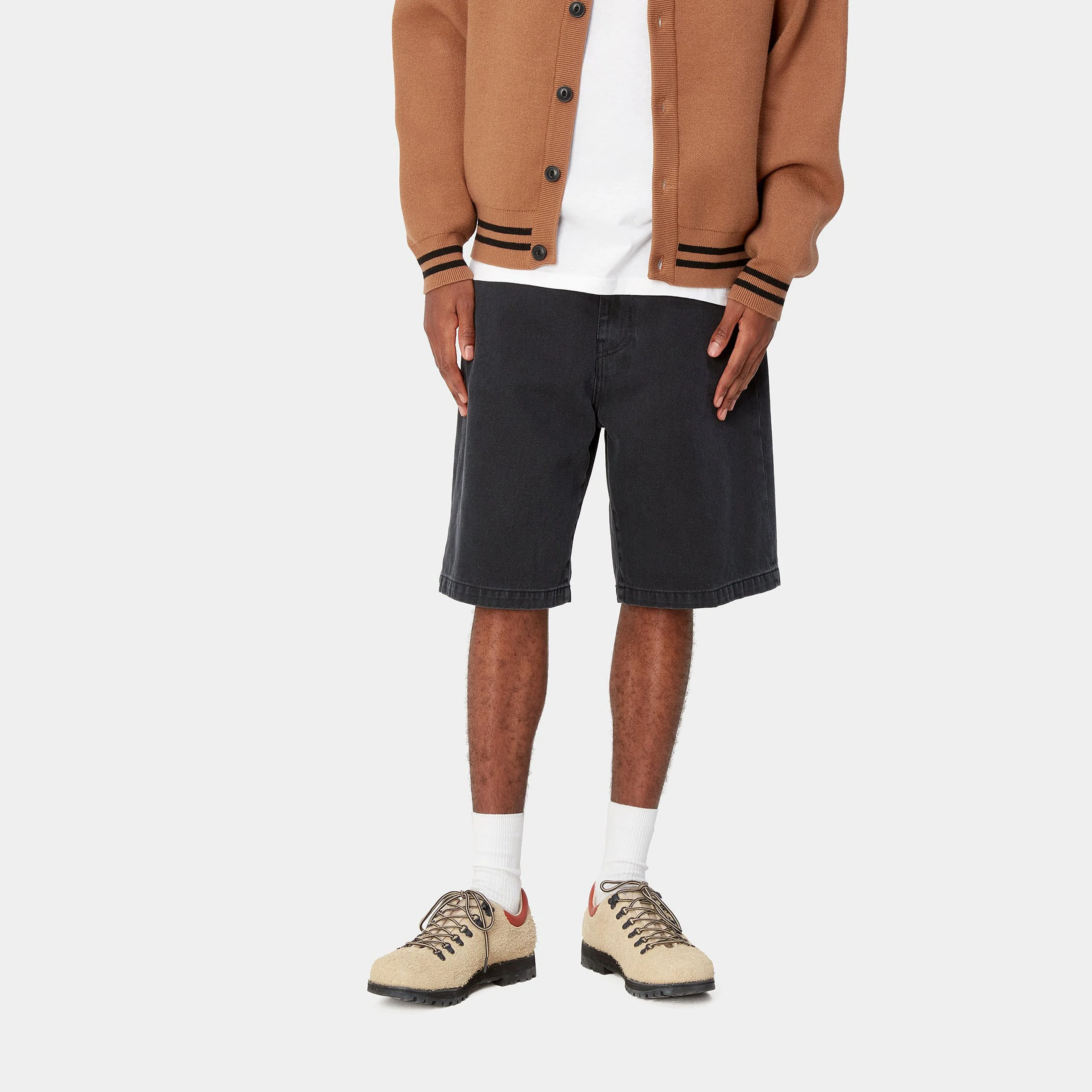 Carhartt Wip Pantaloncino di jeans da uomo Landon nero - Image 4