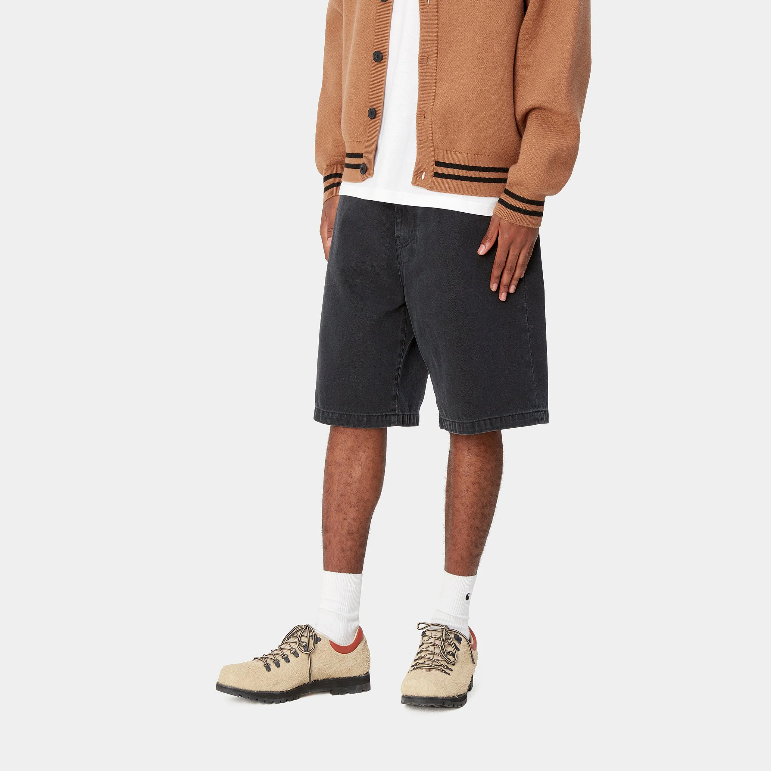 Carhartt Wip Pantaloncino di jeans da uomo Landon nero - Image 5