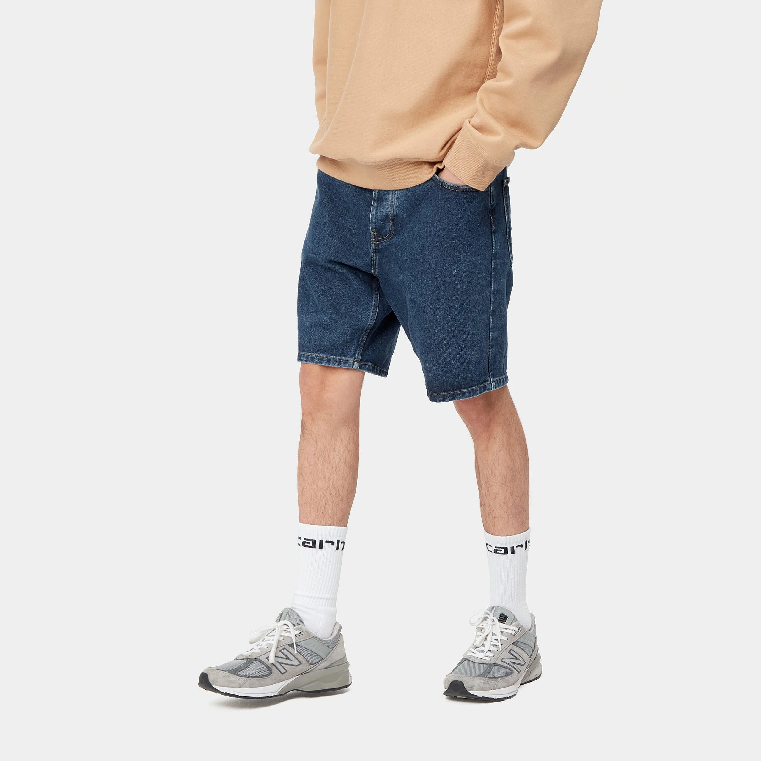 Carhartt Wip  Pantaloncino uomo jeans Newel - Image 4