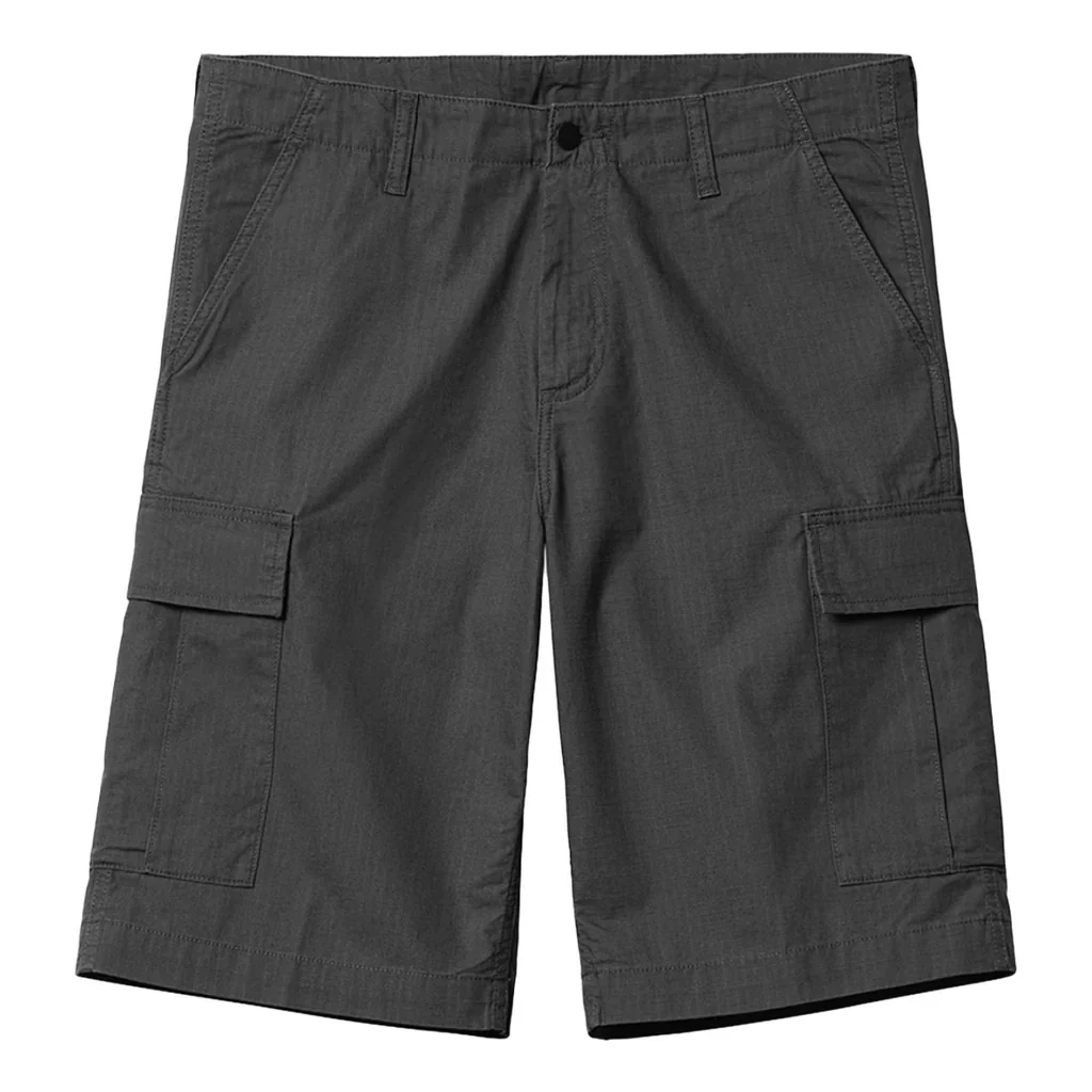 Carhartt Wip Pantaloncino Con Tasconi Uomo Regular Grigio