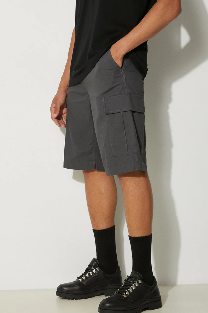 Carhartt Wip Pantaloncino Con Tasconi Uomo Regular Grigio - Image 4