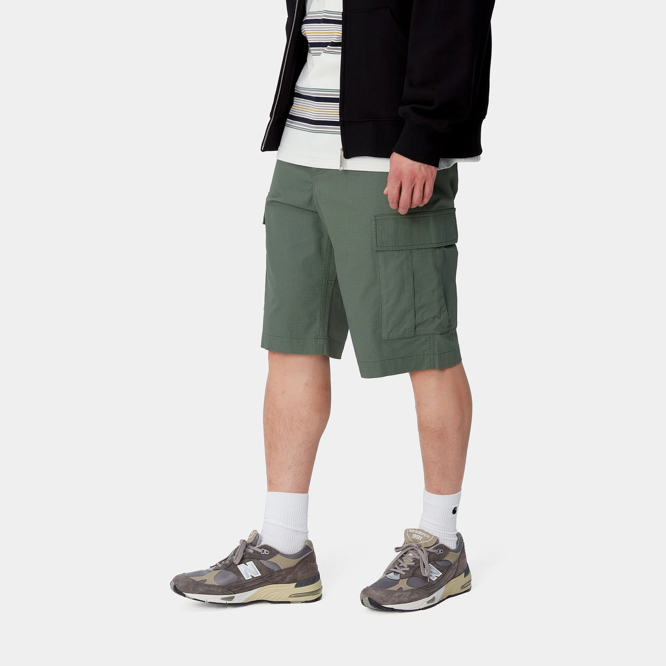 Carhartt Wip Pantaloncino Uomo Regular Cargo Verde - Image 3